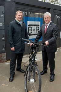 Erffnung der ersten Bike +Ride Anlage in Hamburg